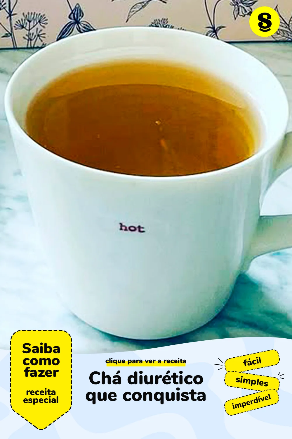 Receita de chá diurético