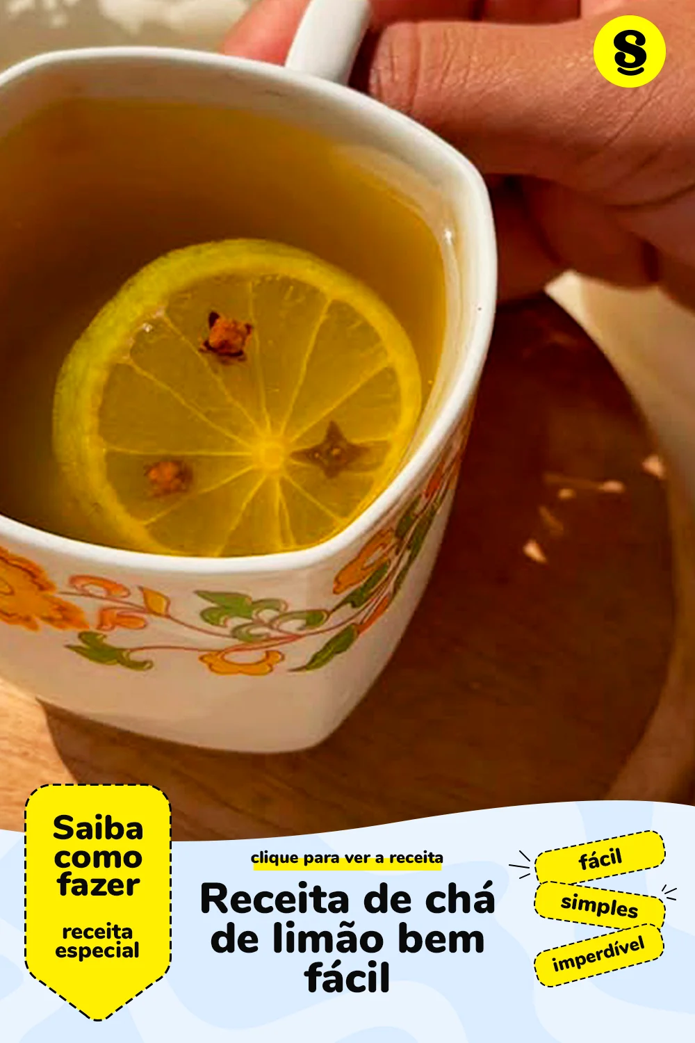 Receita de chá de limão