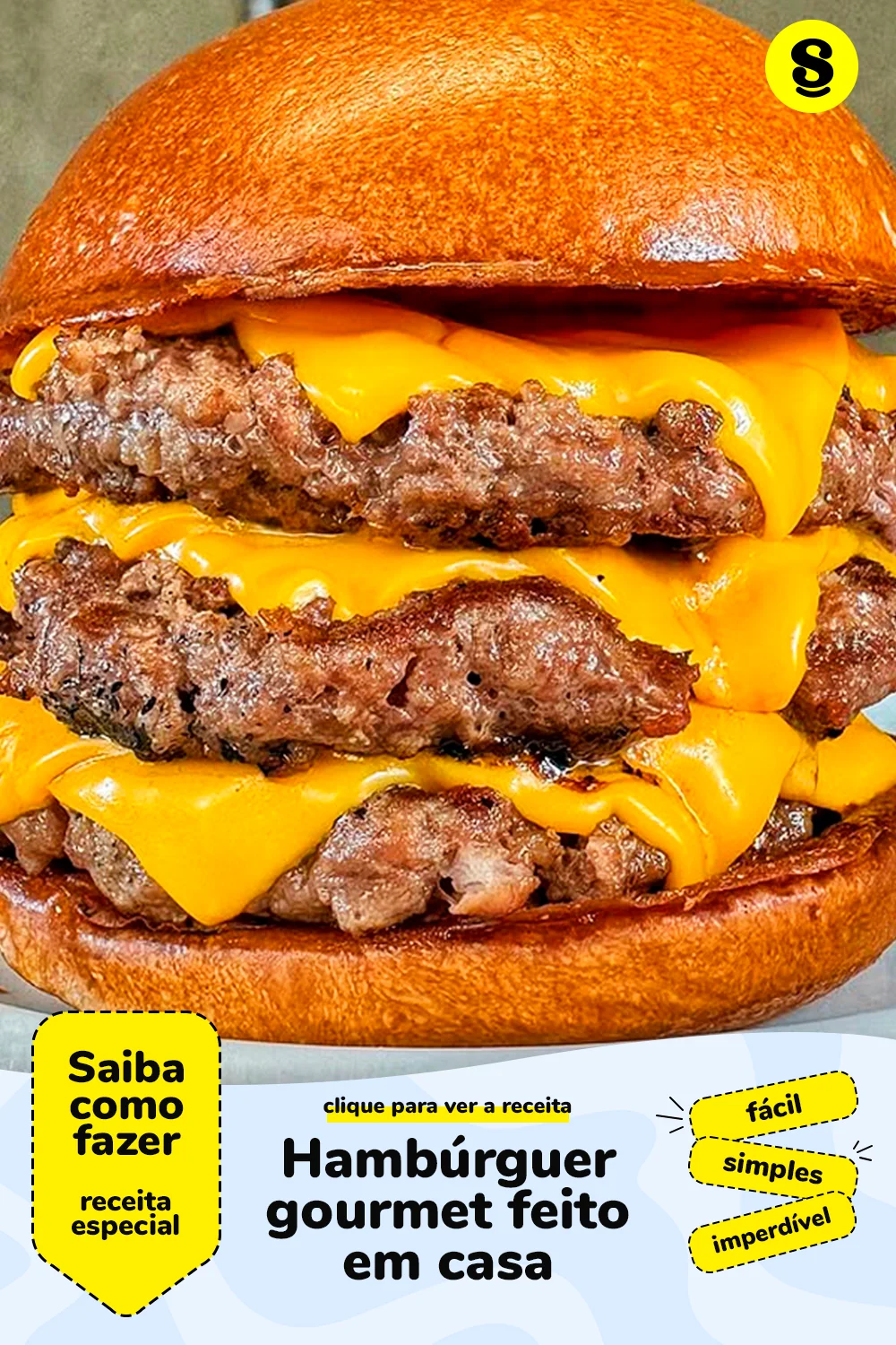 Receita de hambúrguer gourmet