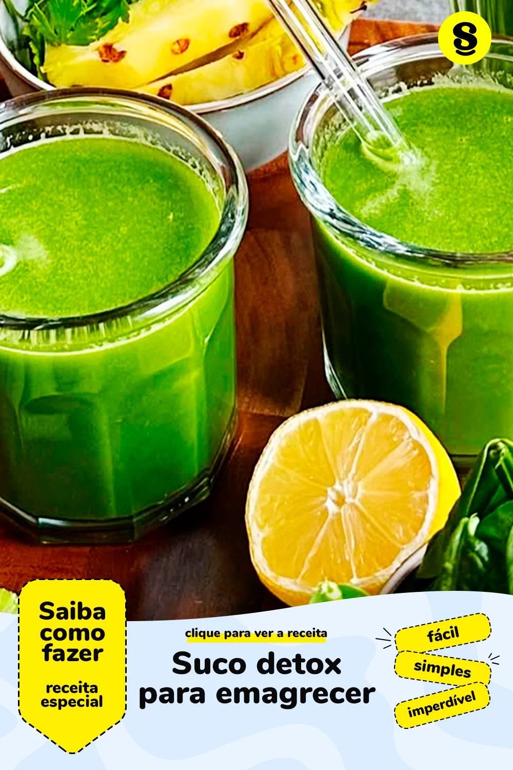 Receita de suco detox para emagrecer