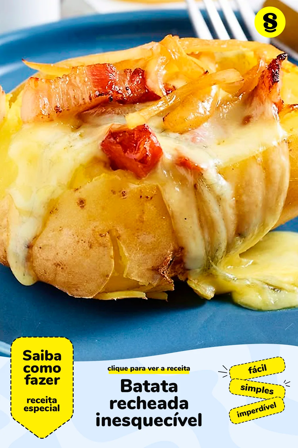 Receita de batata recheada