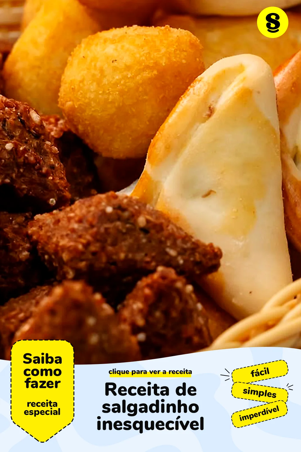 Receita de salgadinho