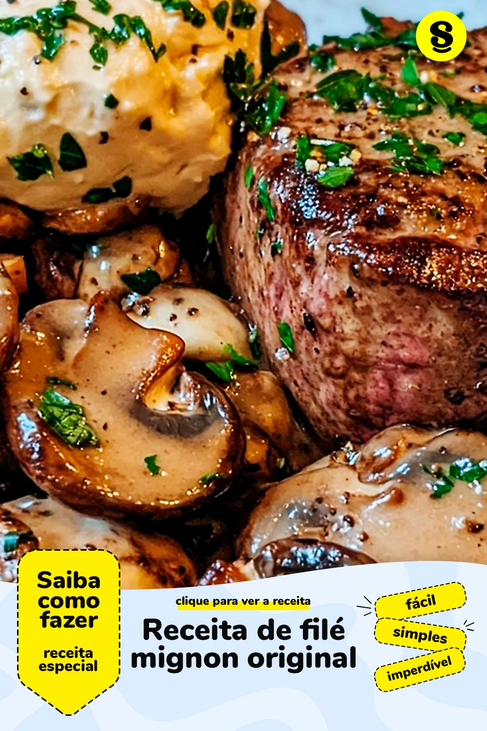Receita com filé mignon