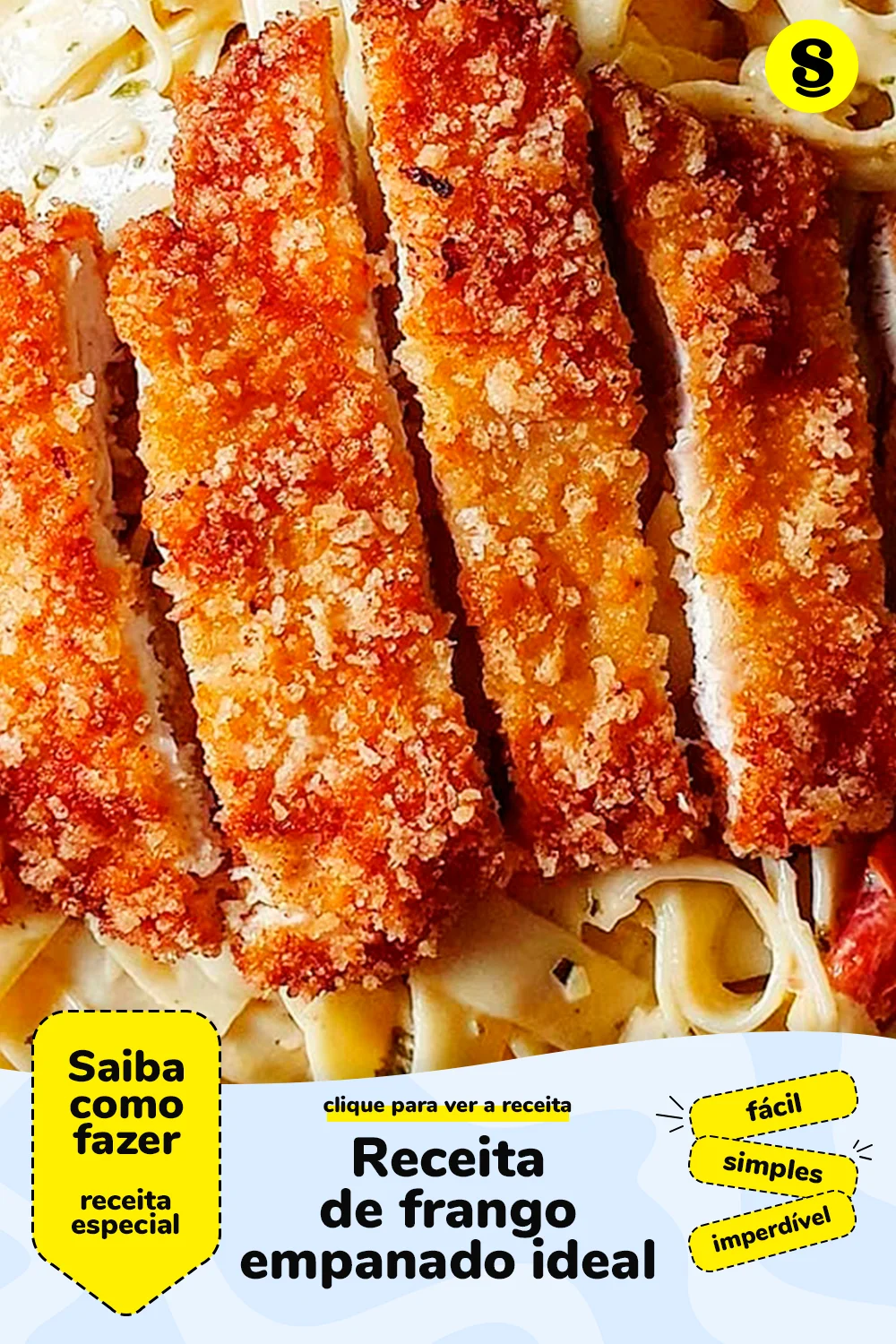 Receita de frango empanado