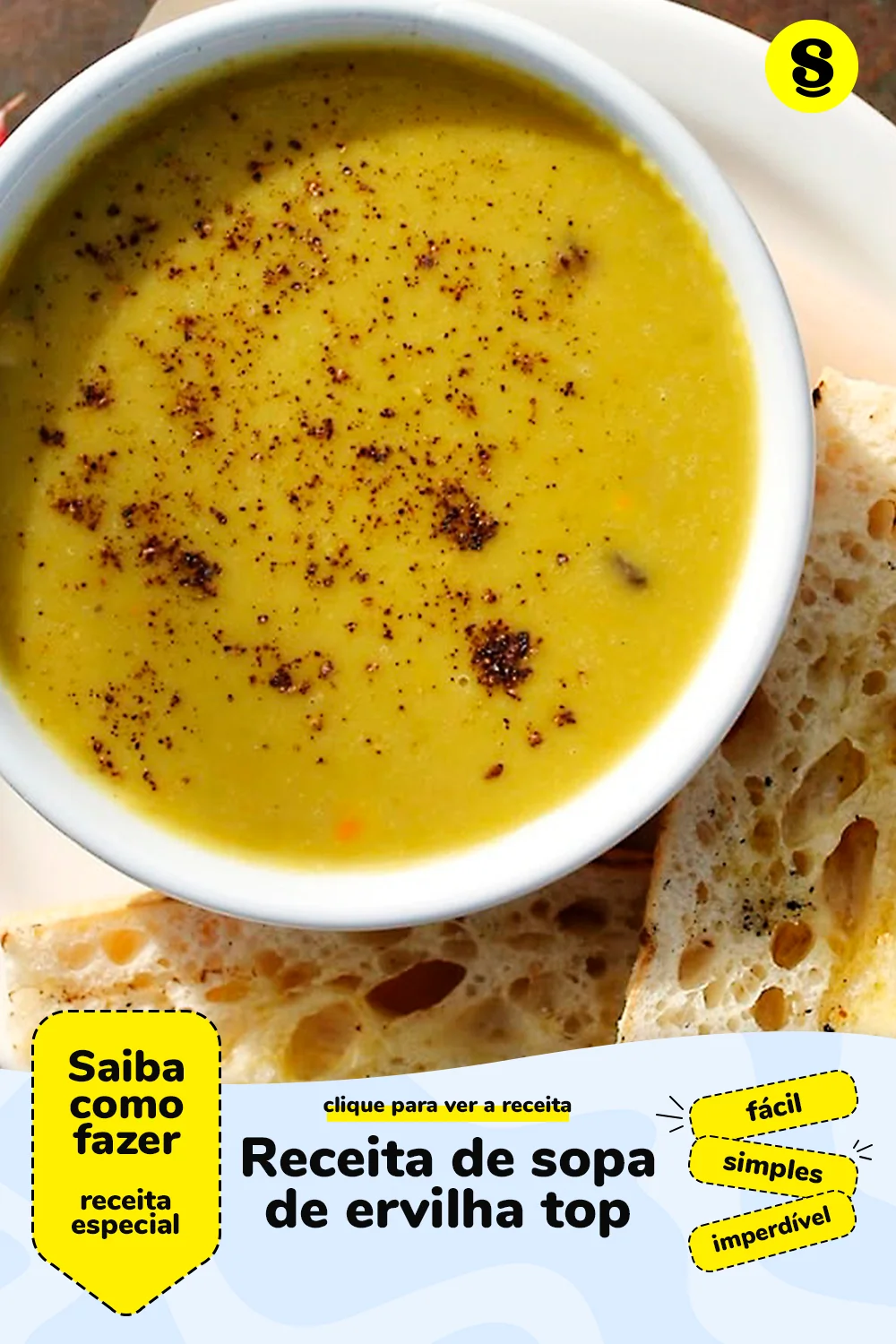 Receita de sopa de ervilha