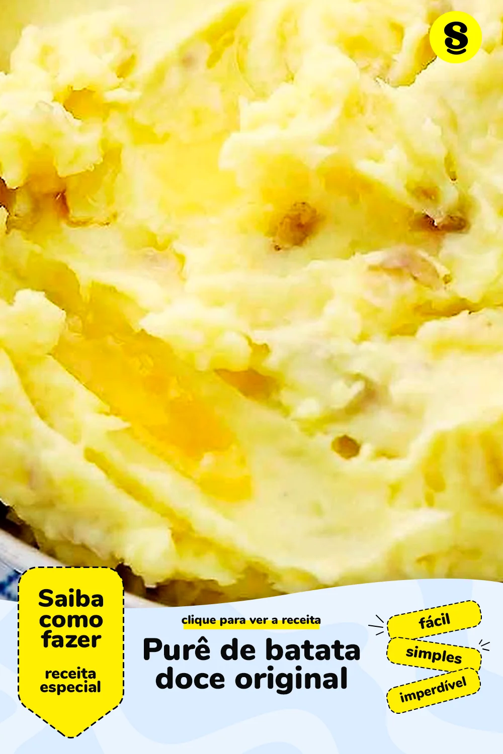 Receita de purê de batata doce