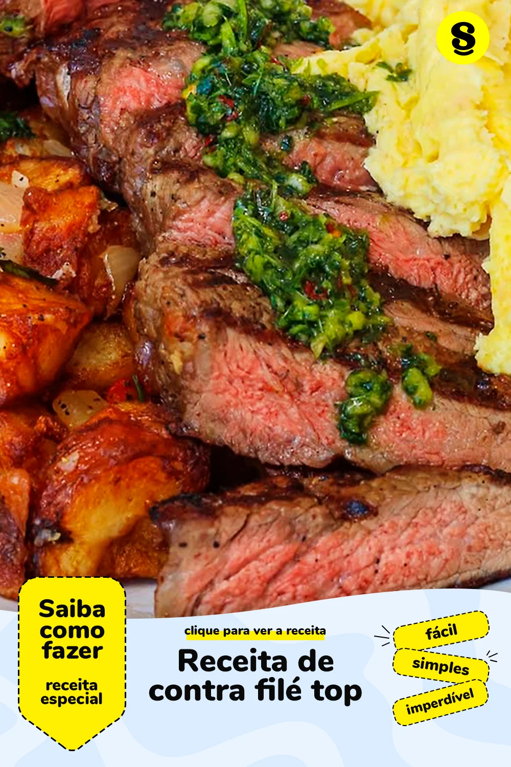 Receita com contra filé
