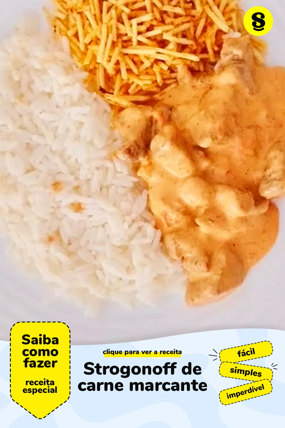 Receita de strogonoff de carne