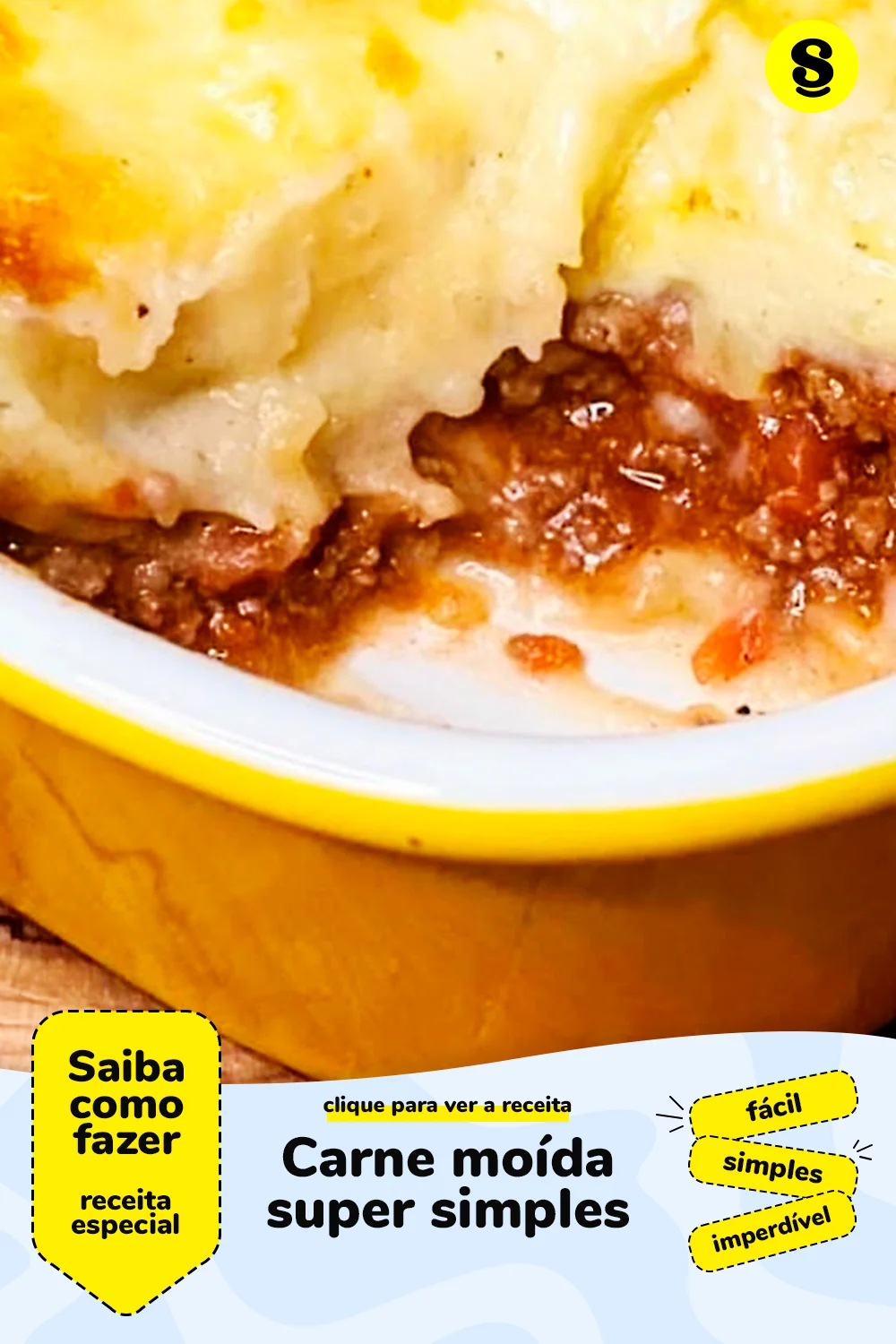 Receita com carne moída