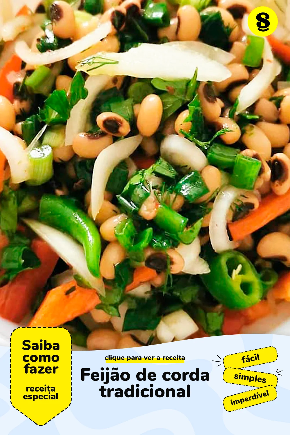 Receita de feijão de corda