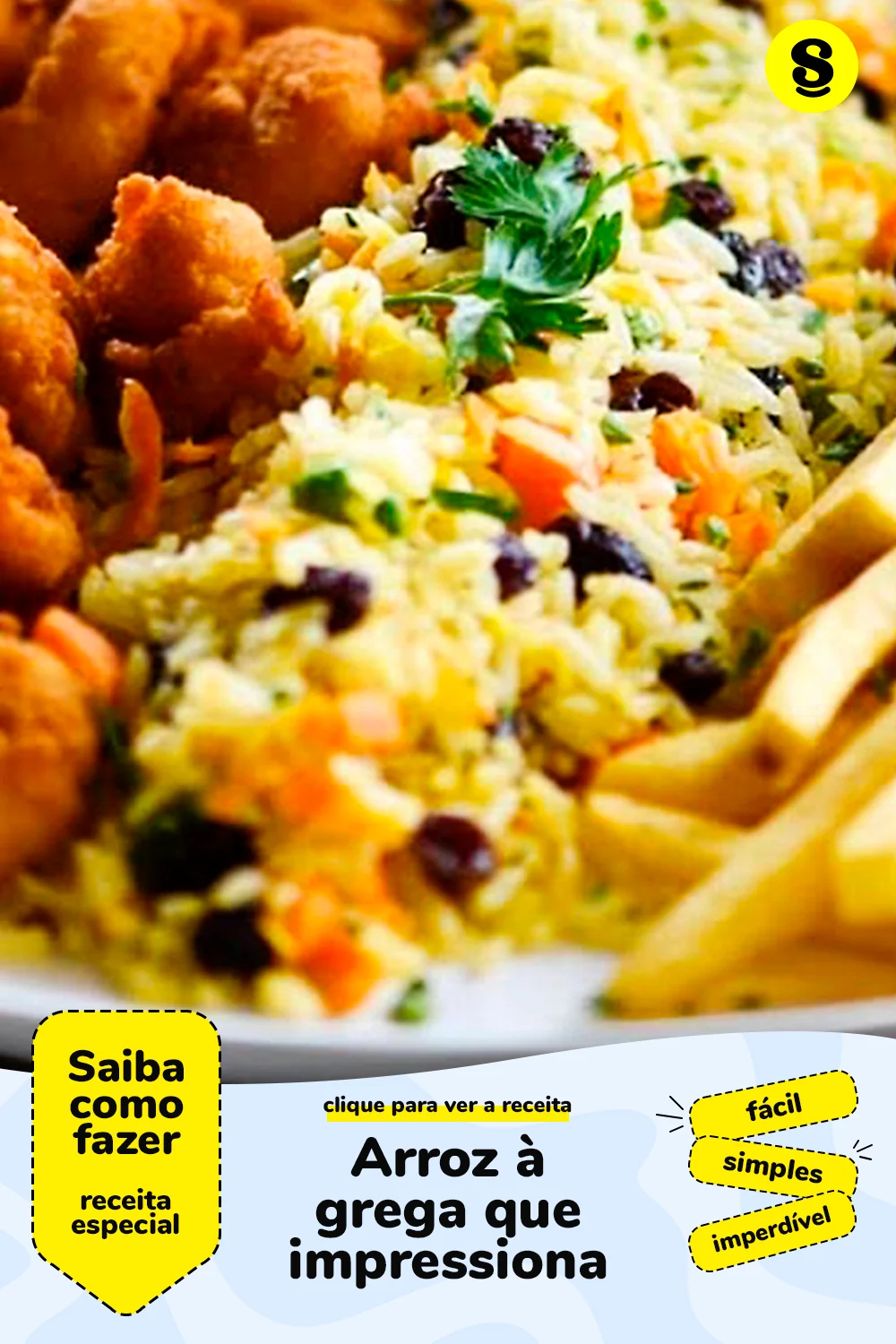 Receita de arroz à grega