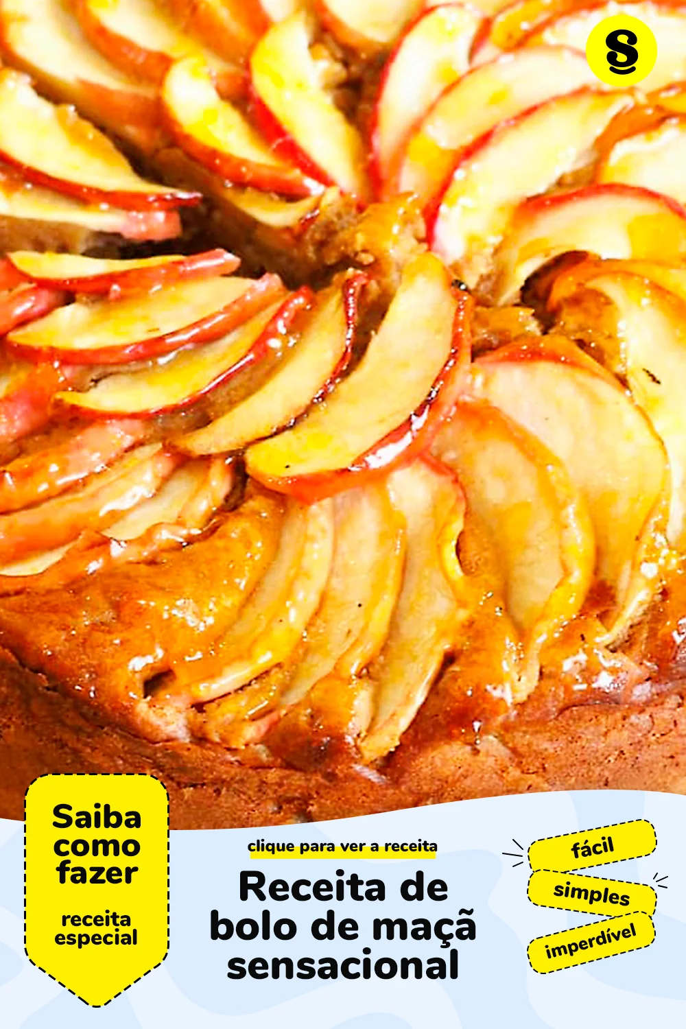 Receita de bolo de maçã
