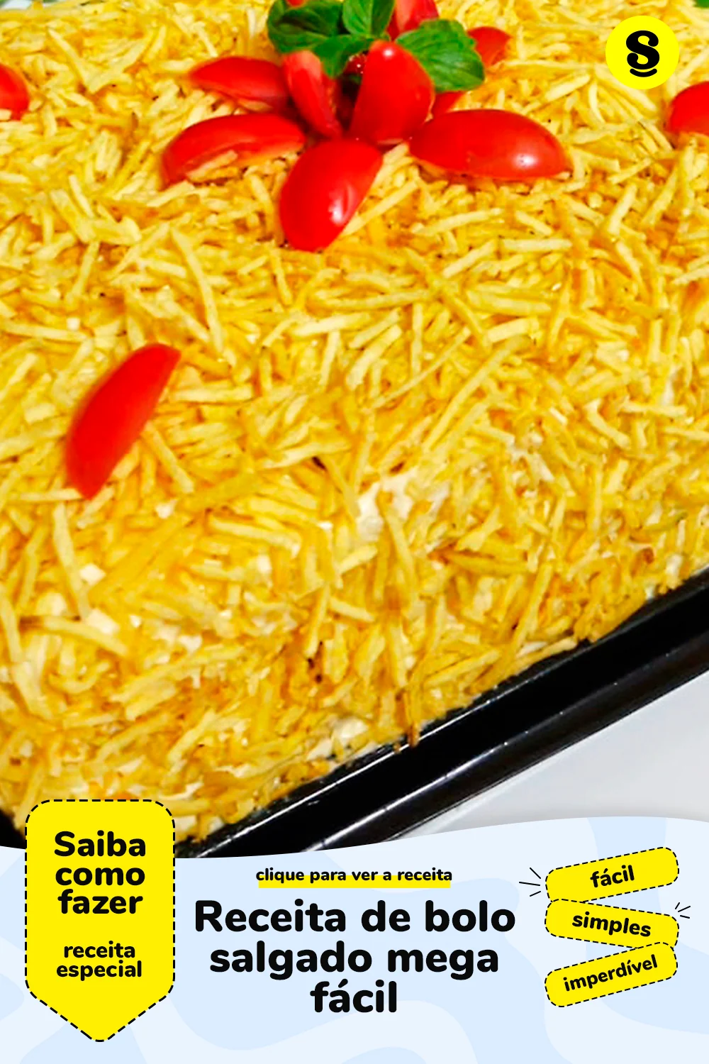 Receita de bolo salgado