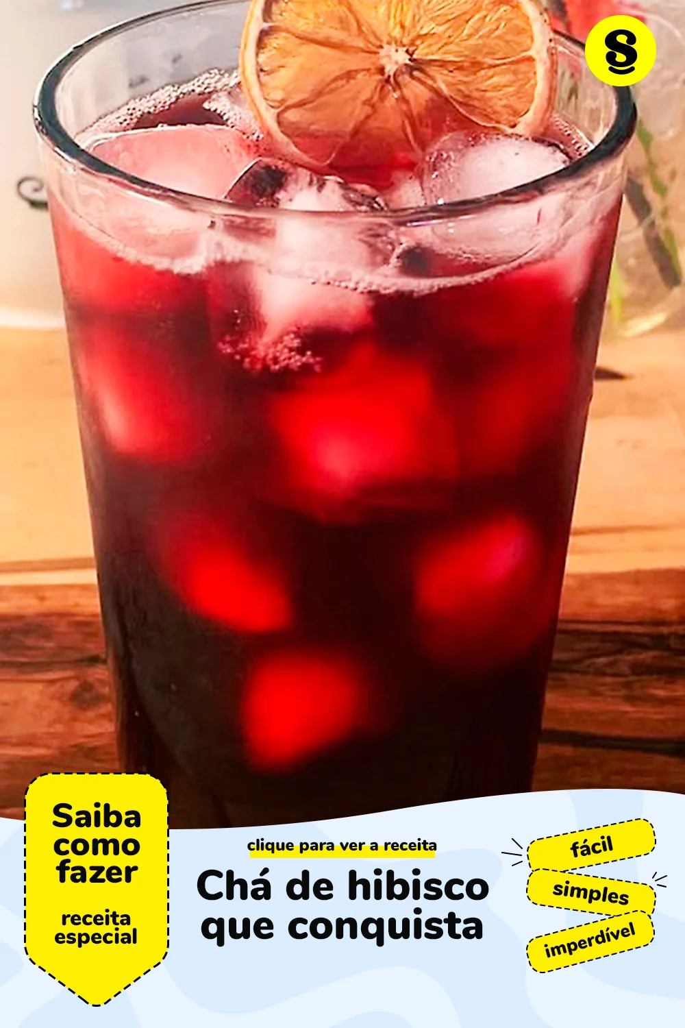Receita de chá de hibisco