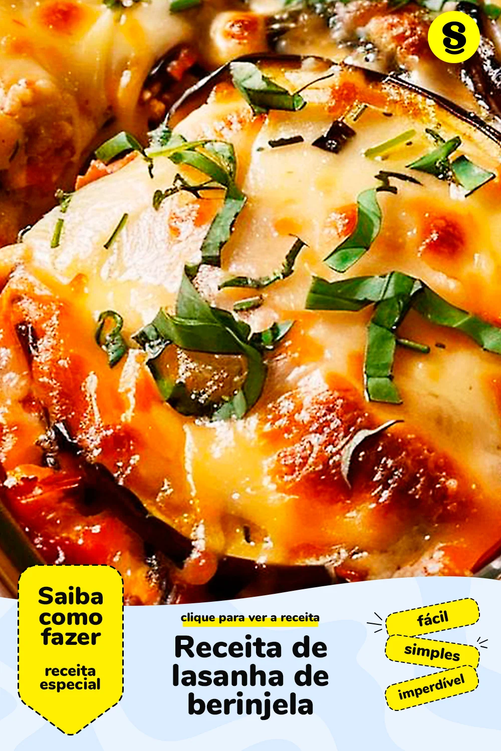 Receita de lasanha de berinjela