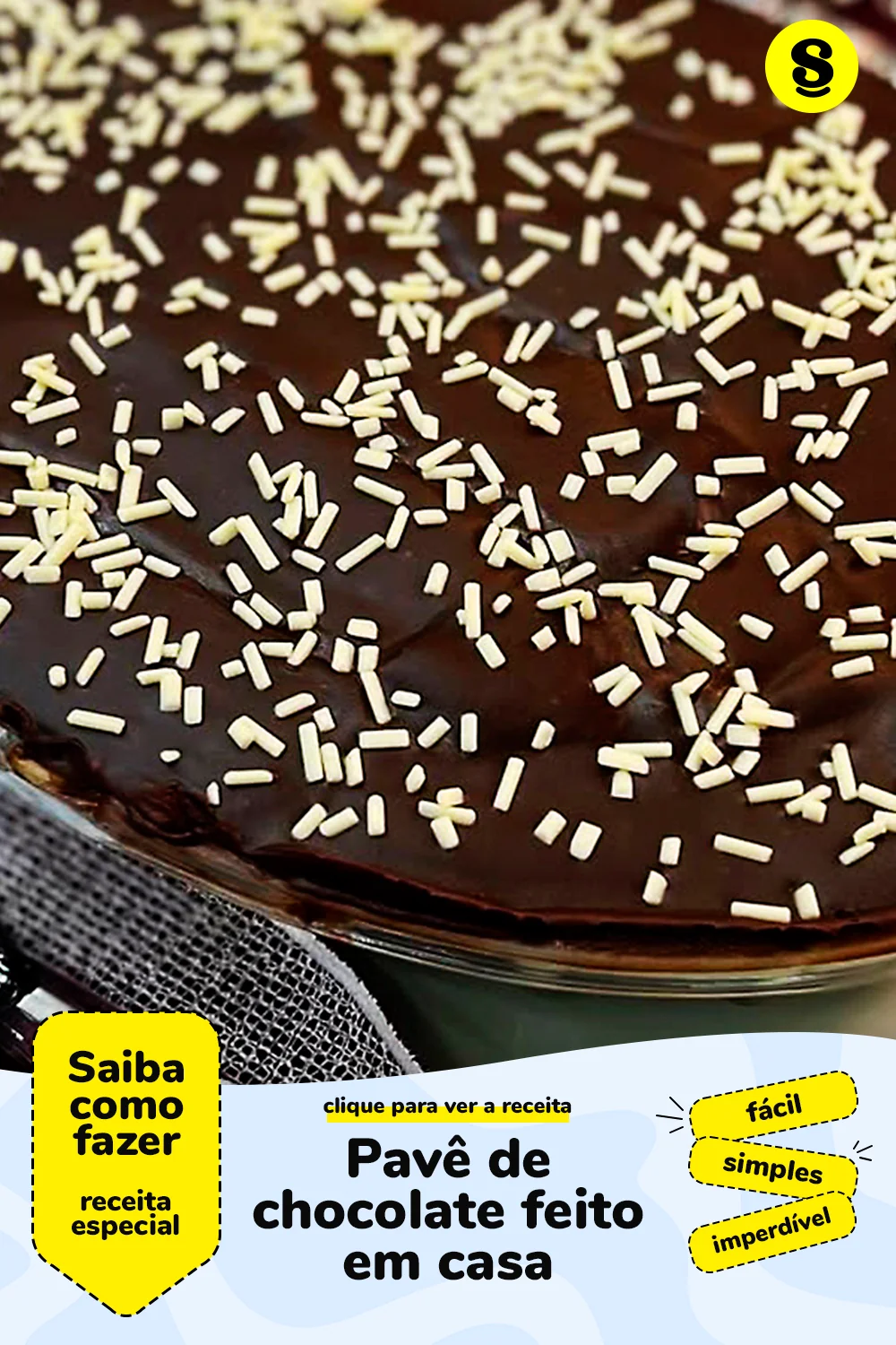 Receita de pavê de chocolate