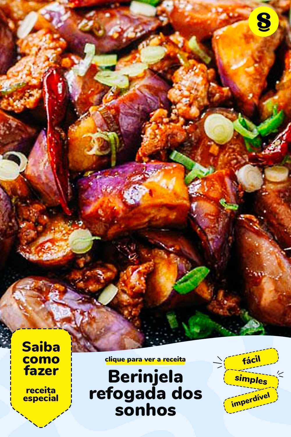 Receita de berinjela refogada