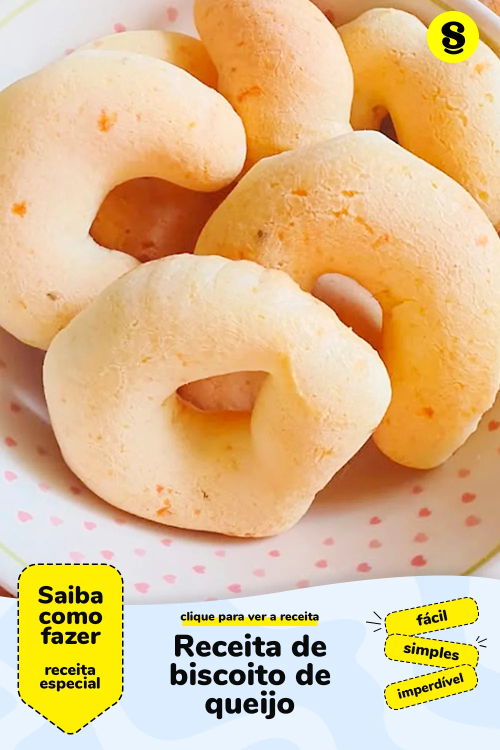 Receita de biscoito de queijo