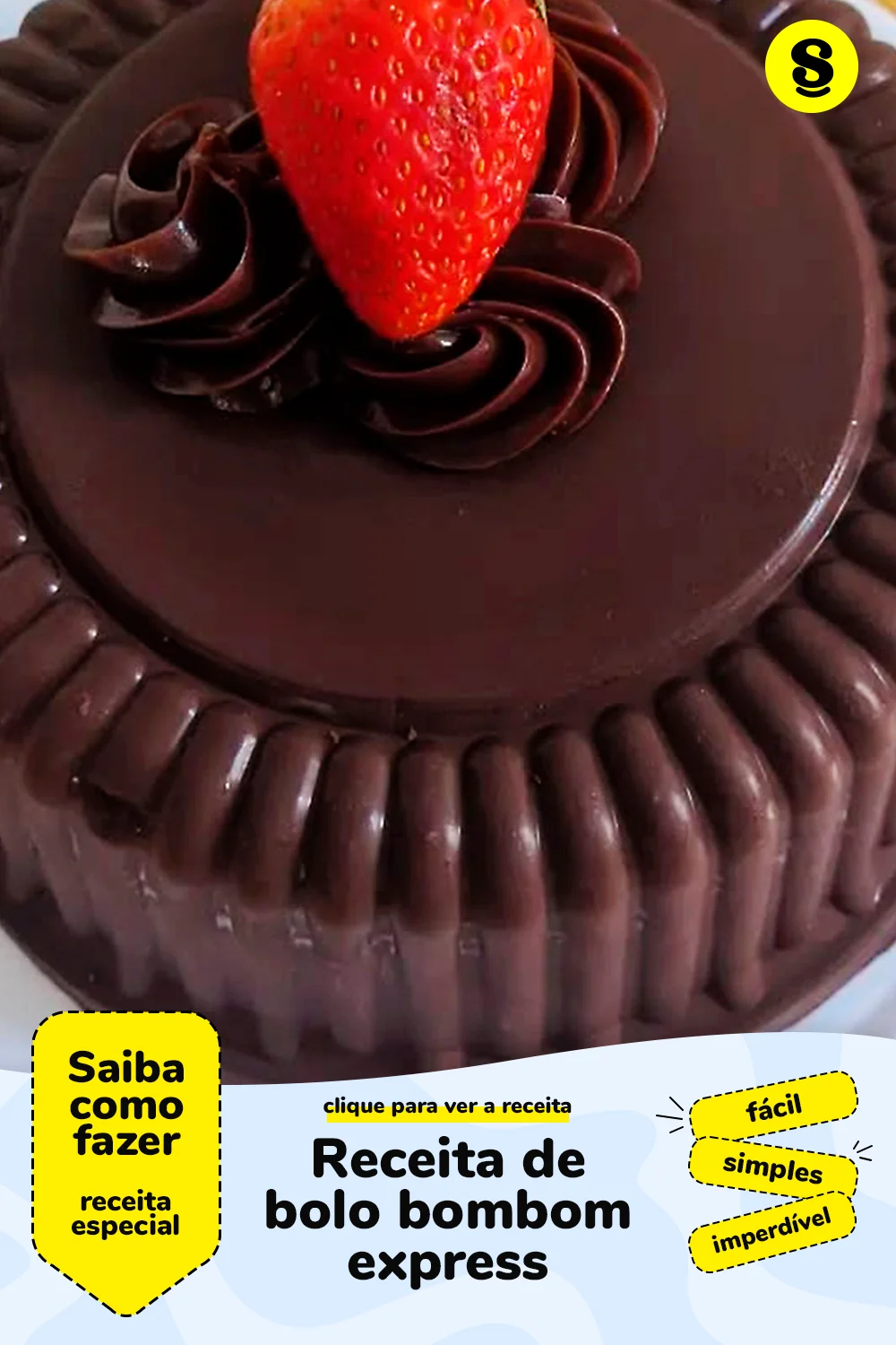 Receita de bolo bombom