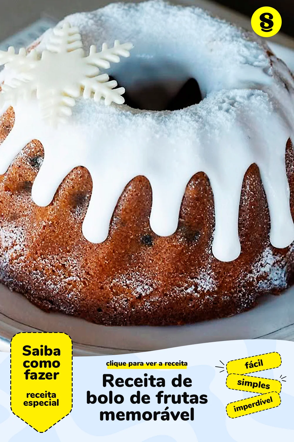 Receita de bolo de frutas