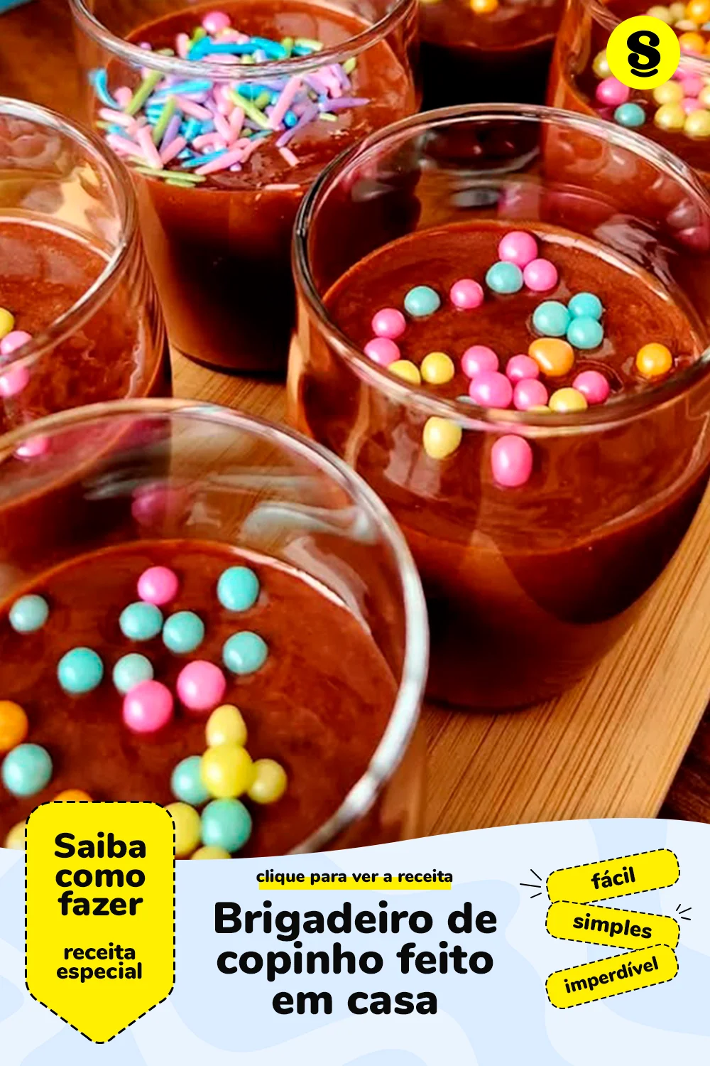 Receita de brigadeiro de copinho