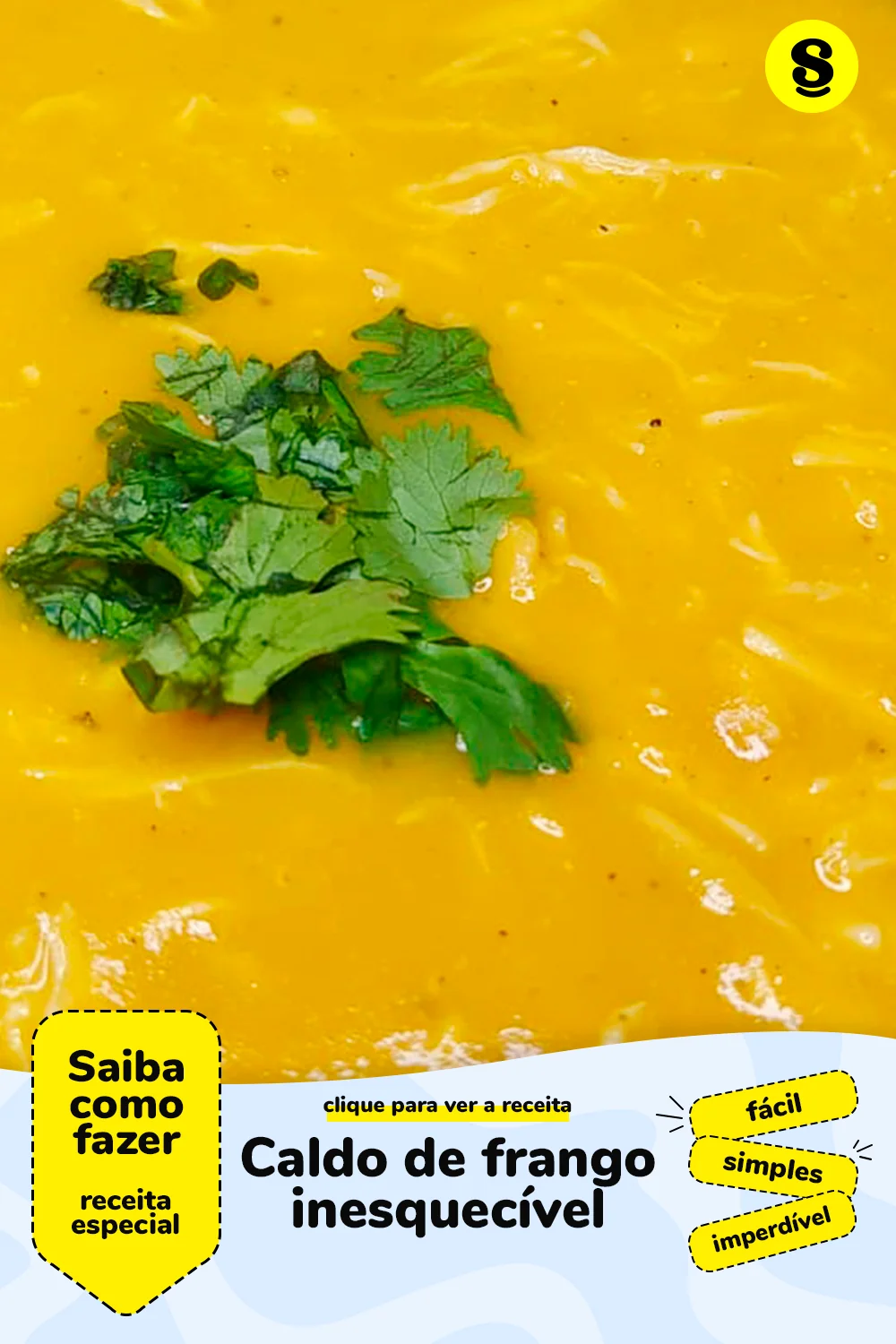 Receita de caldo de frango