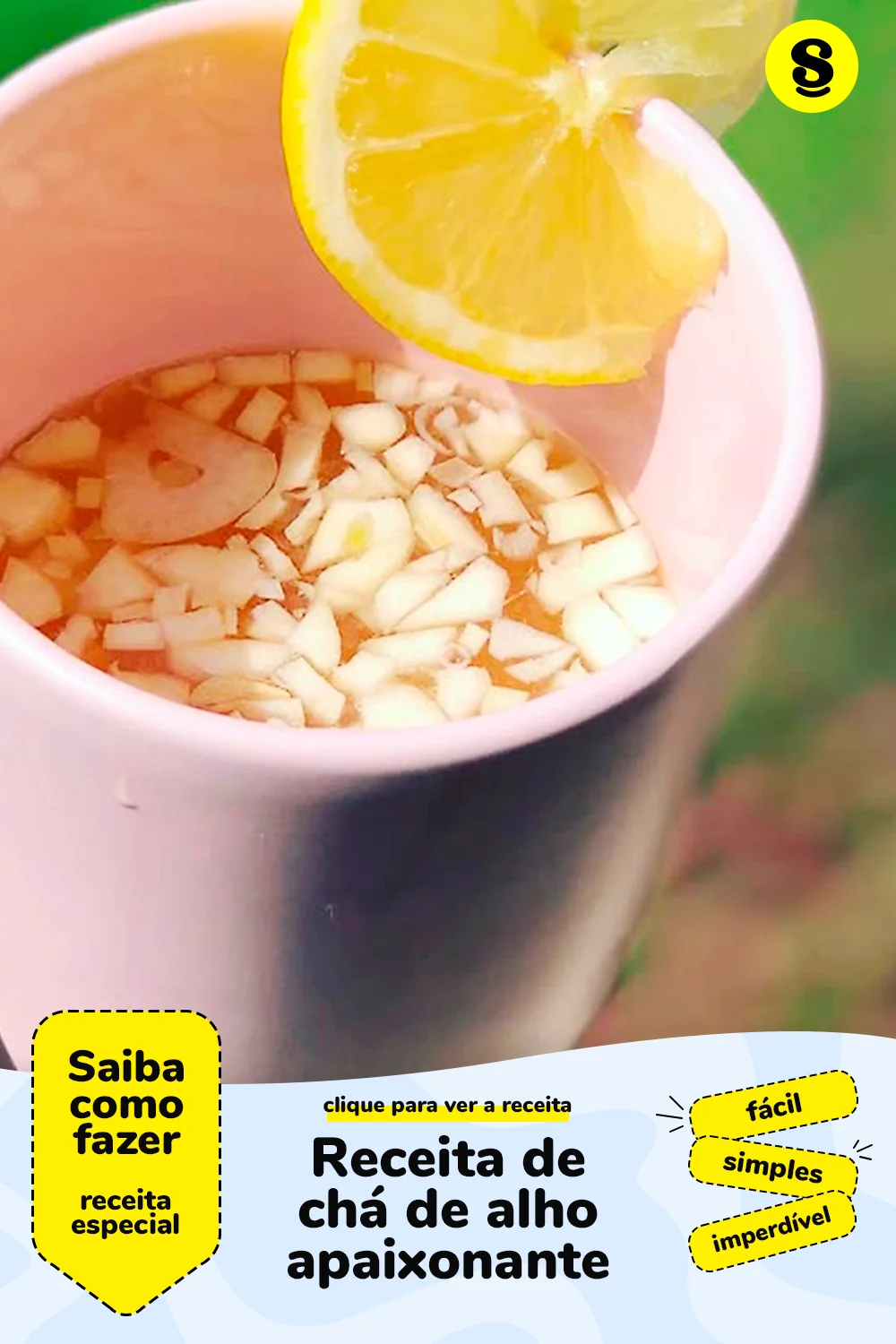 Receita de chá de alho