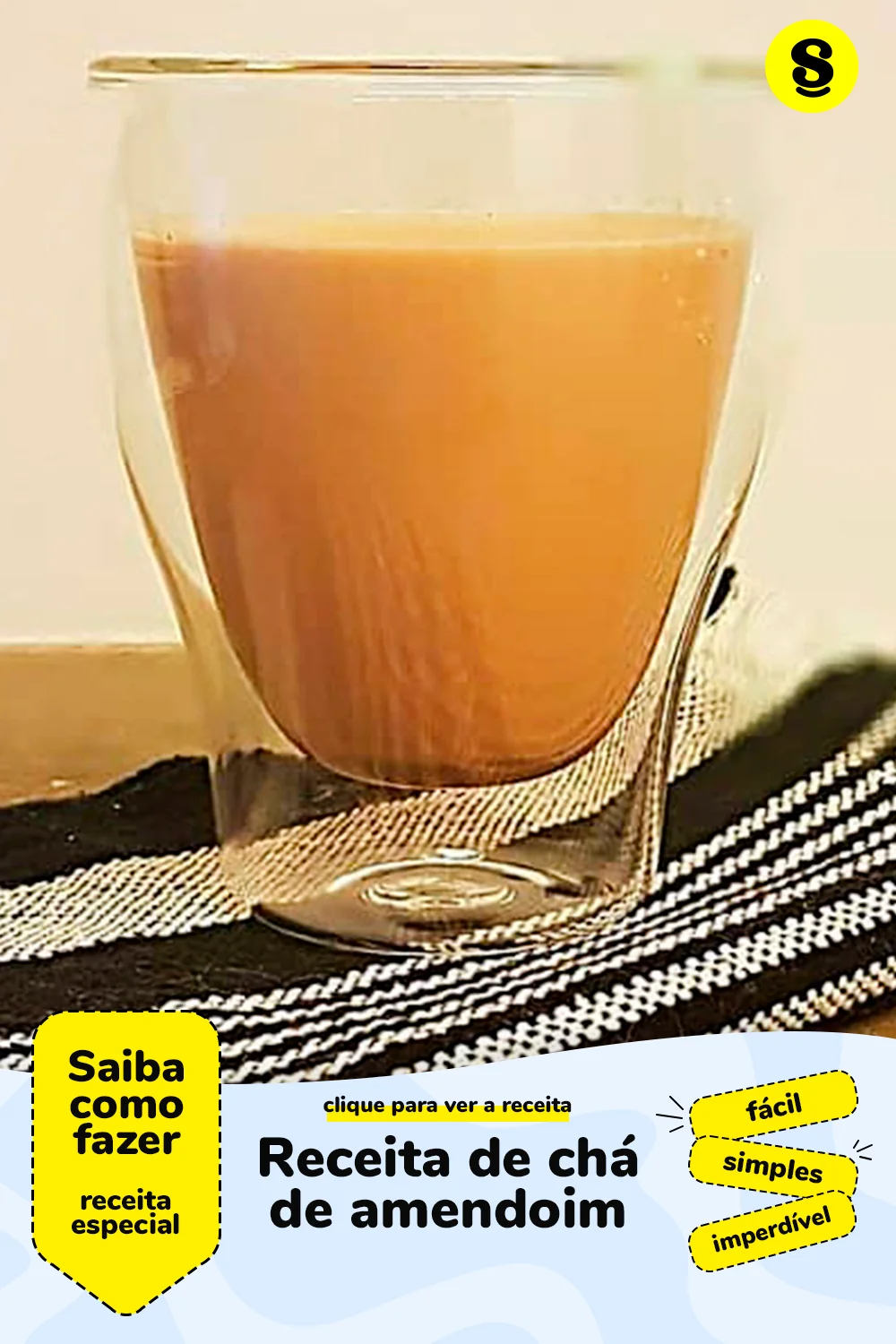 Receita de chá de amendoim