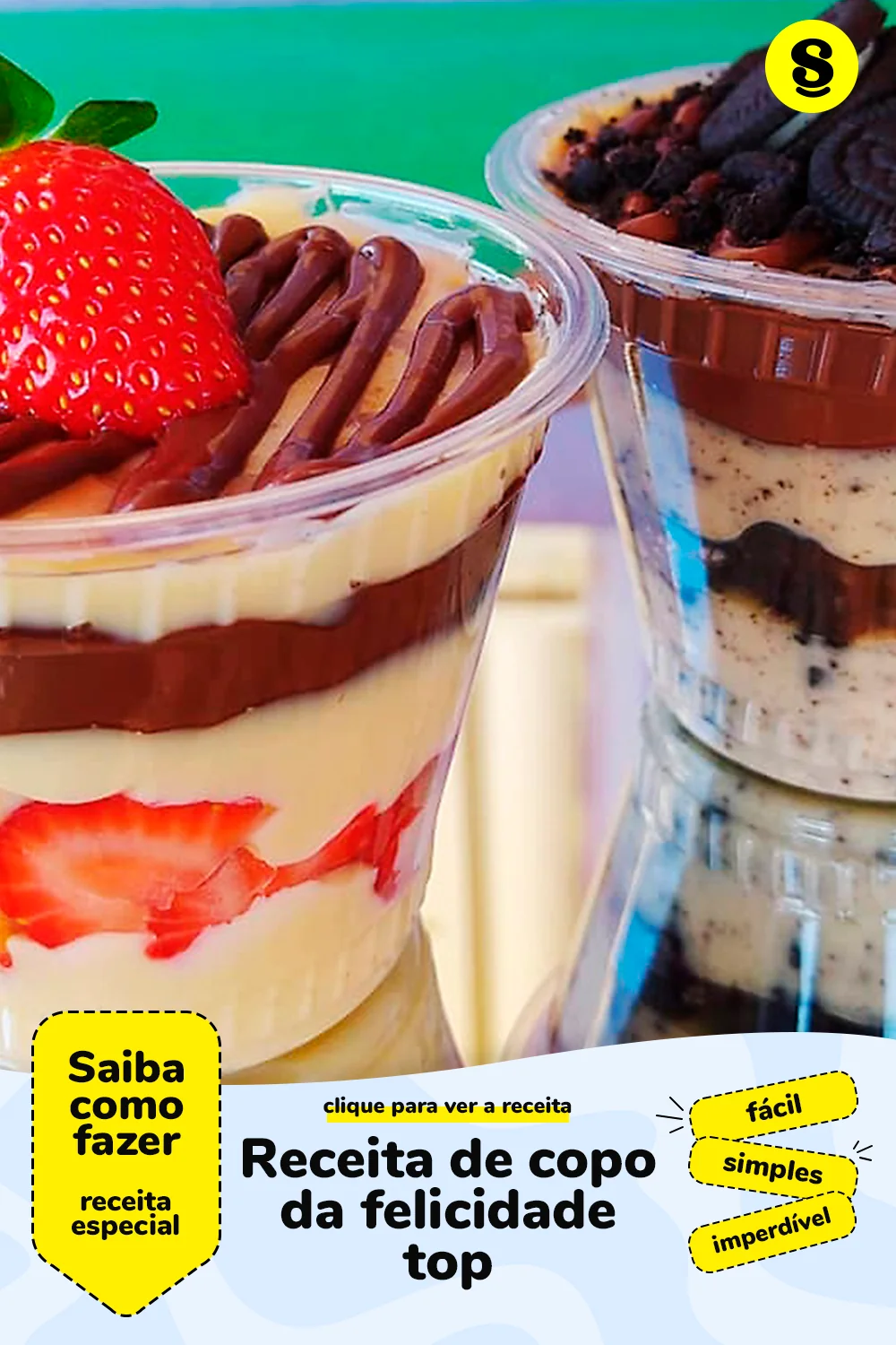 Receita de copo da felicidade
