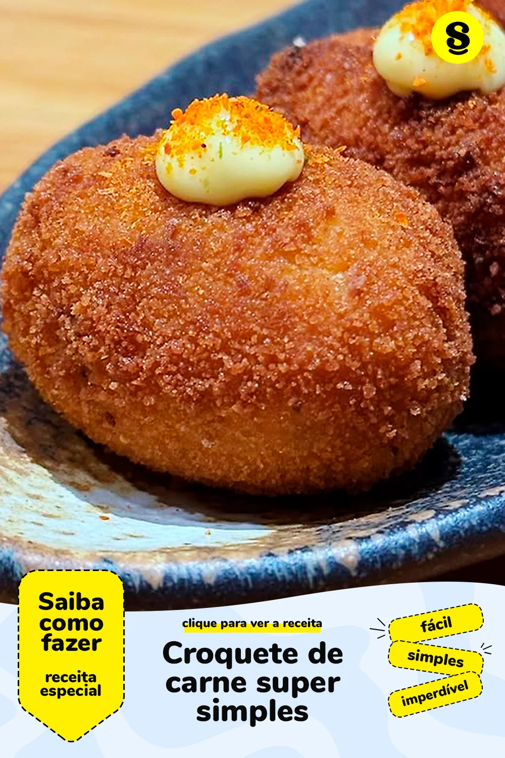 Receita de croquete de carne