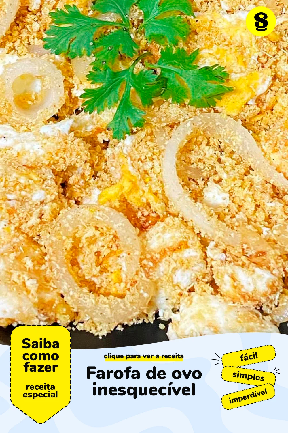 Receita de farofa de ovo
