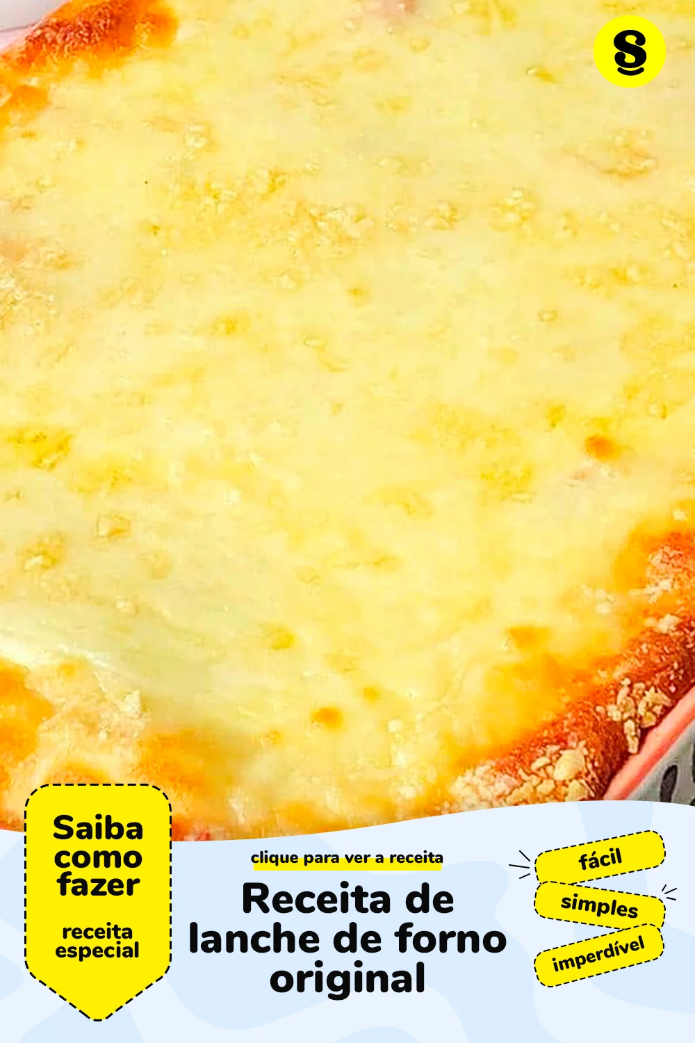 Receita de lanche de forno