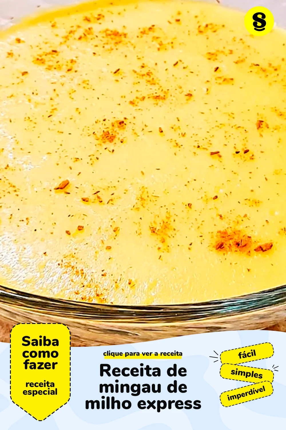 Receita de mingau de milho
