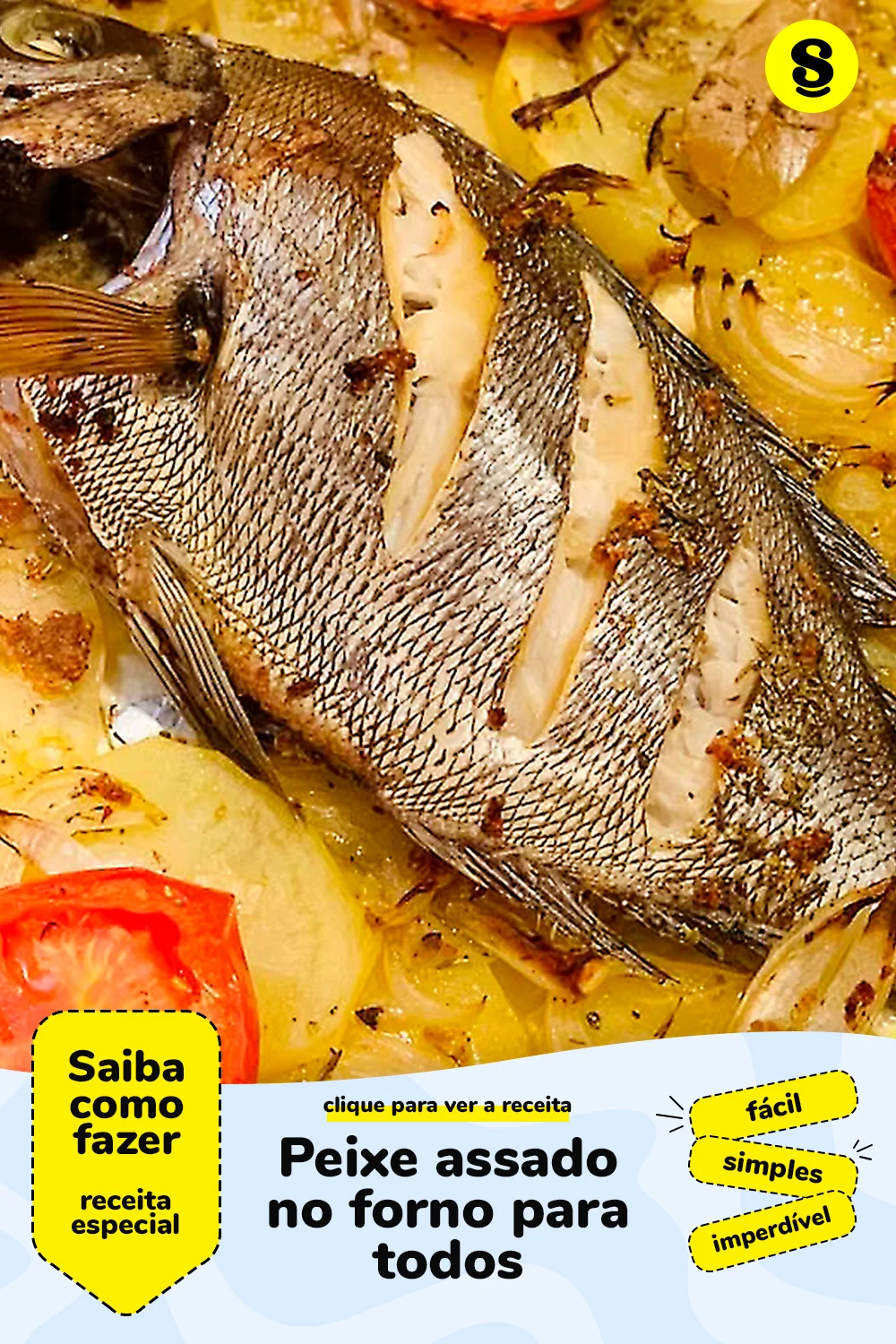 Receita de peixe assado no forno