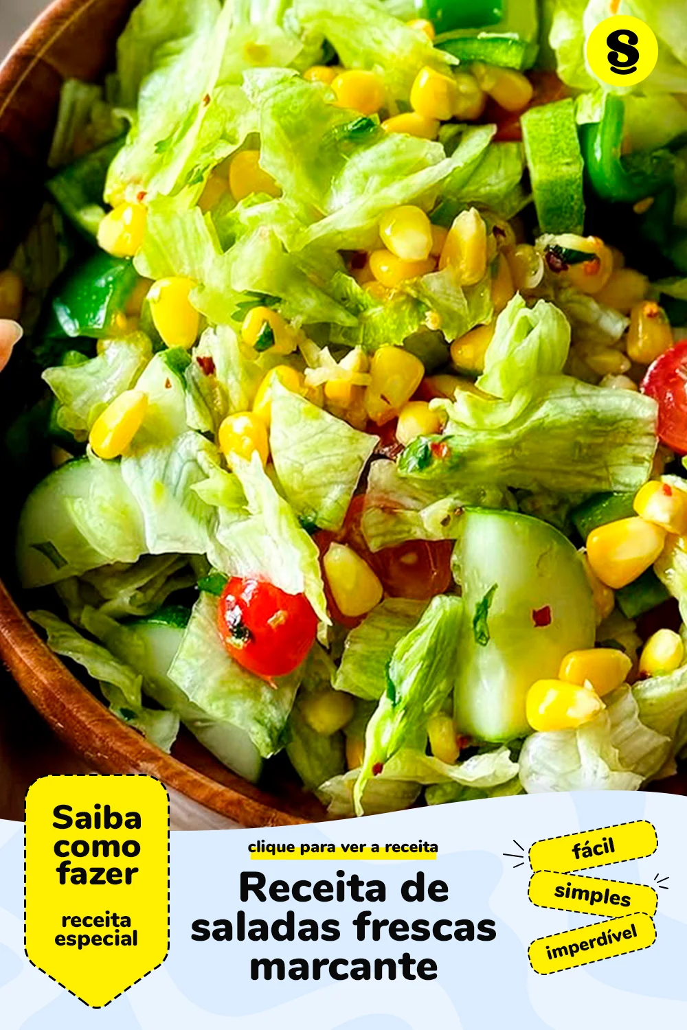Receita de saladas frescas