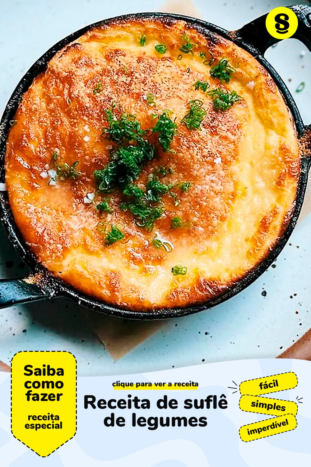 Receita de suflê de legumes