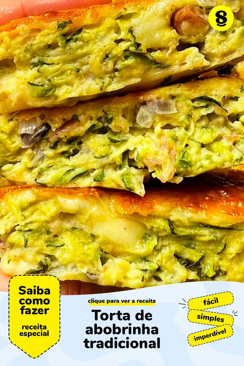 Receita de torta de abobrinha