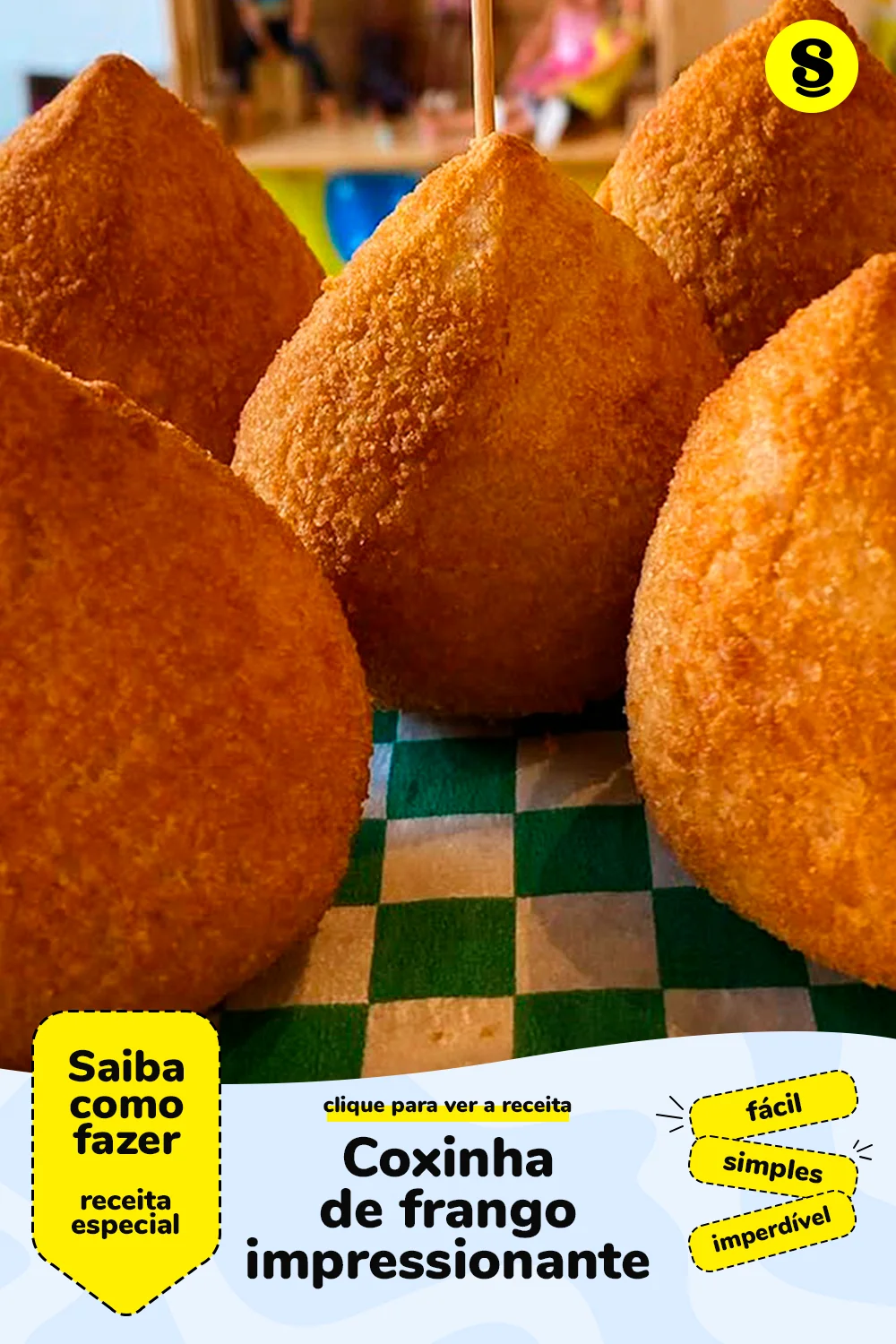Receita de coxinha de frango