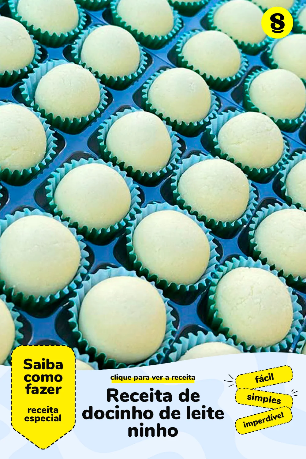 Receita de docinho de leite ninho