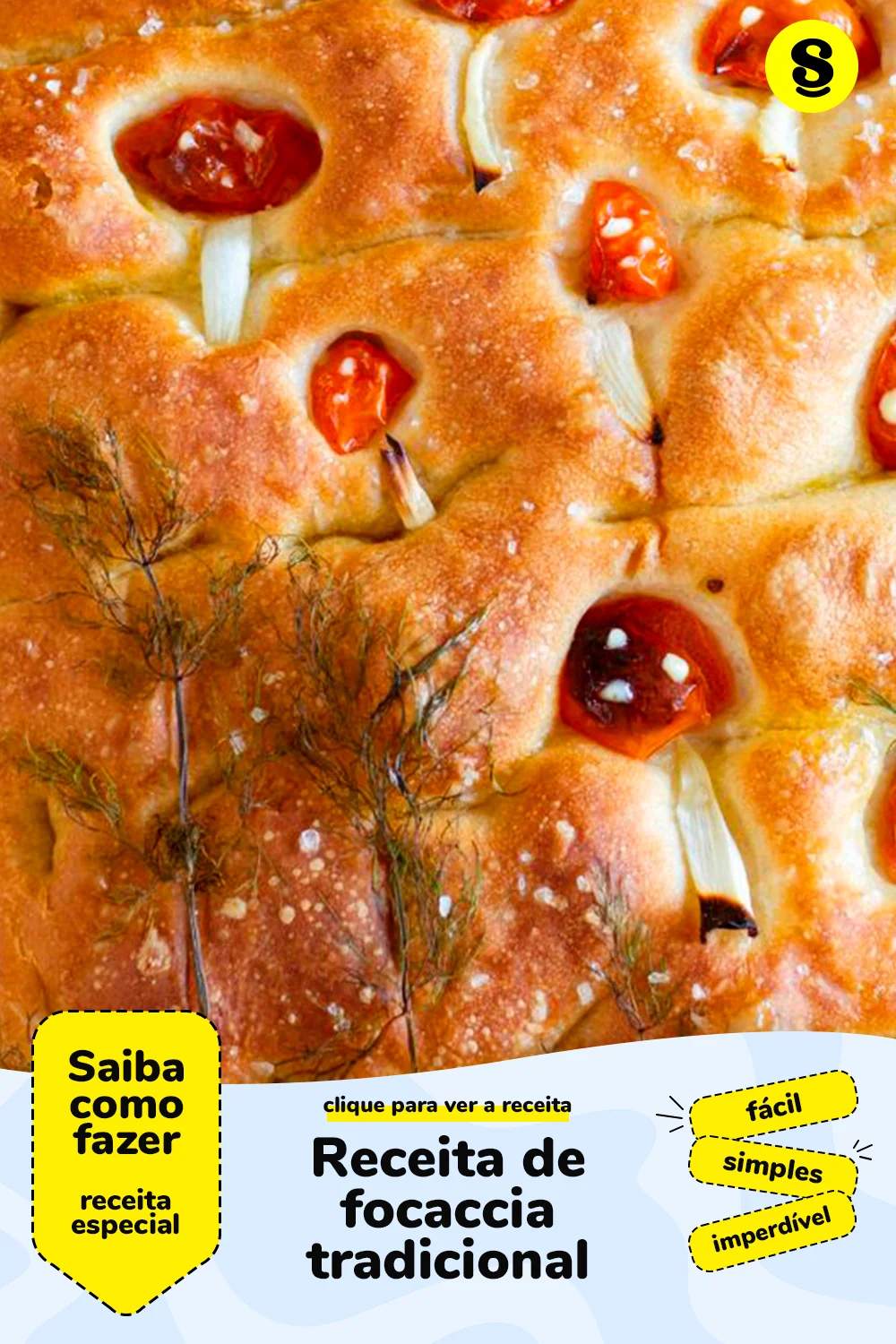 Receita de focaccia