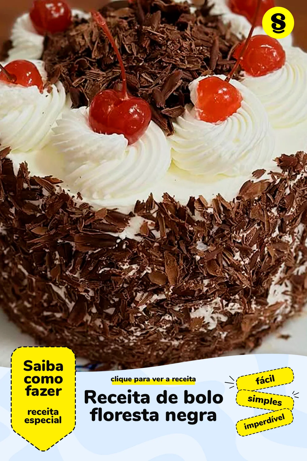 Receita de bolo floresta negra
