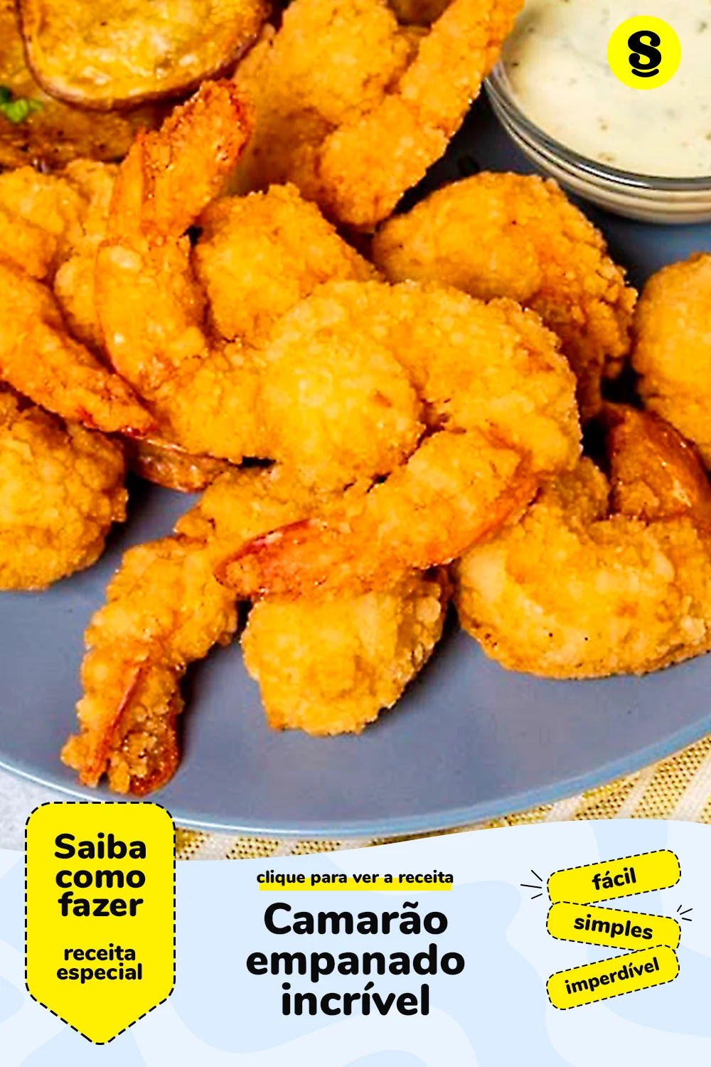Receita de camarão empanado