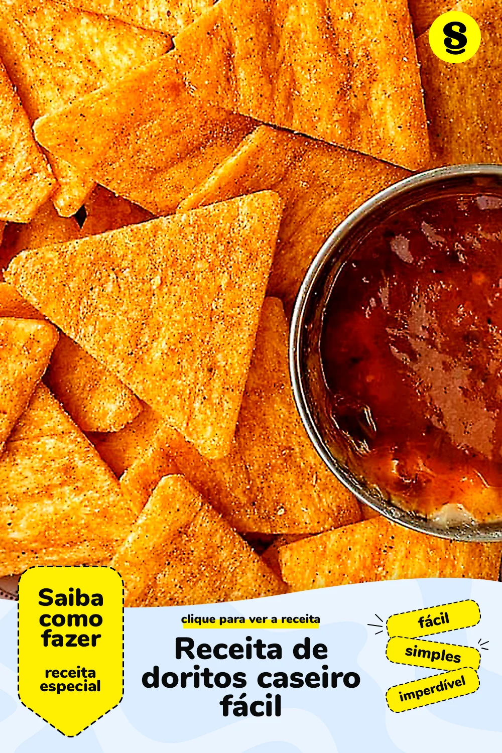 Receita de doritos caseiro