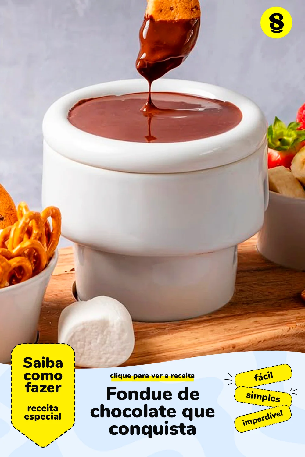 Receita de fondue de chocolate