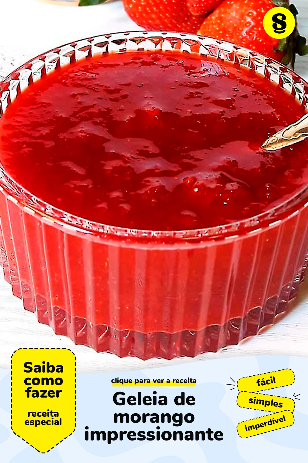 Receita de geleia de morango