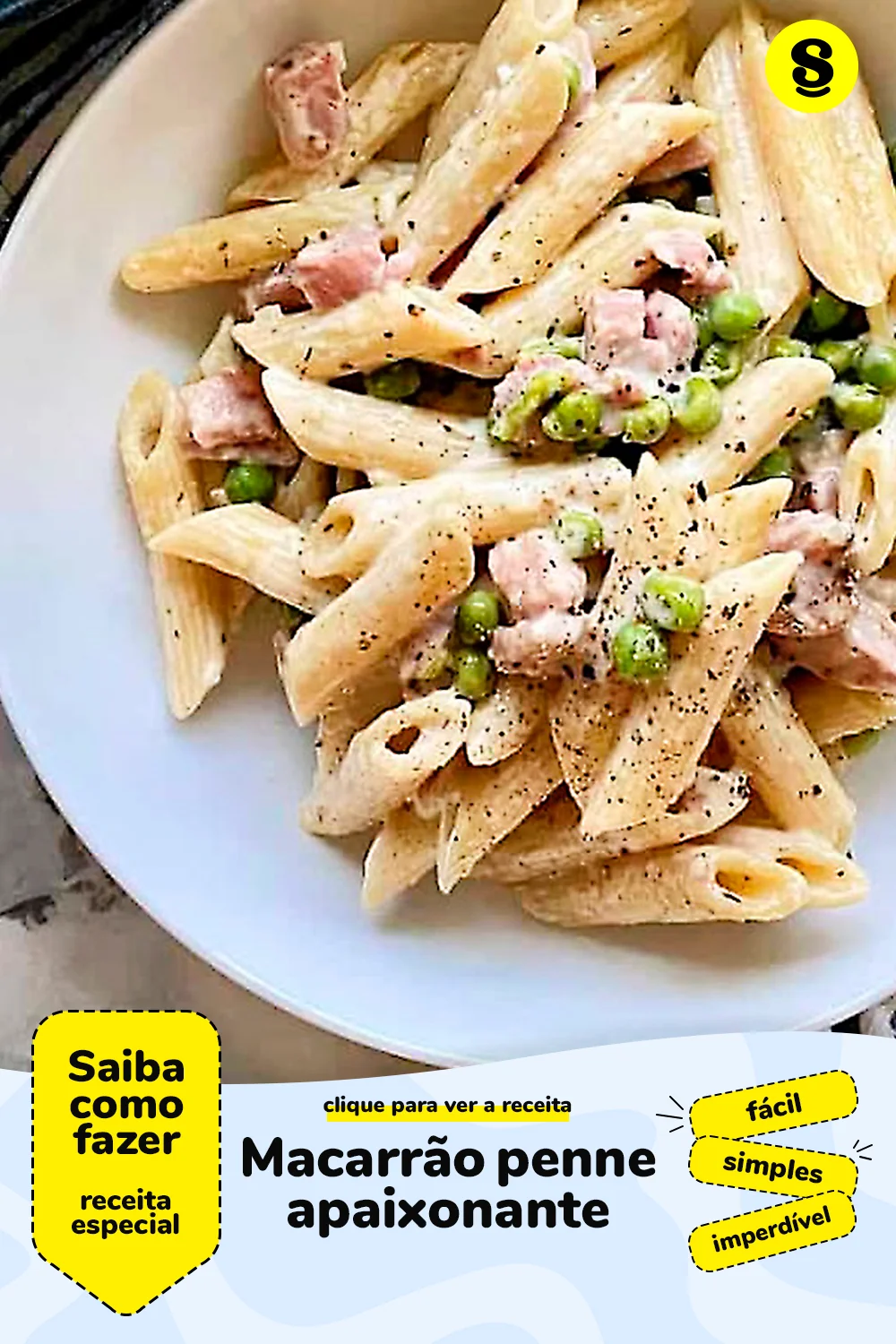 Receita de macarrão penne