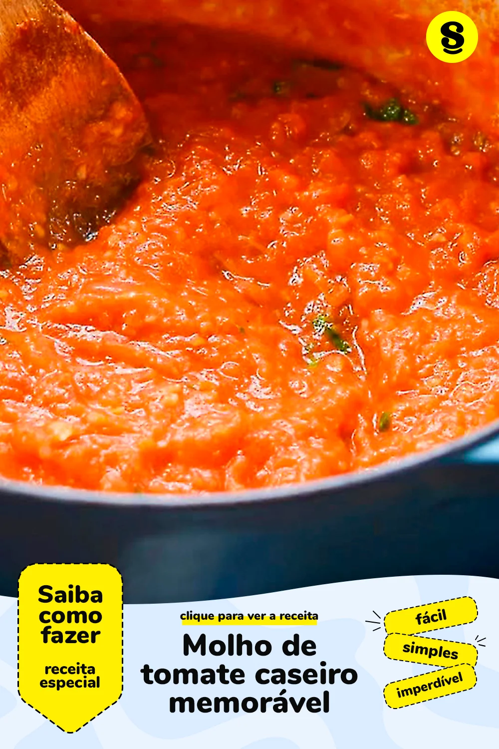 Receita de molho de tomate caseiro