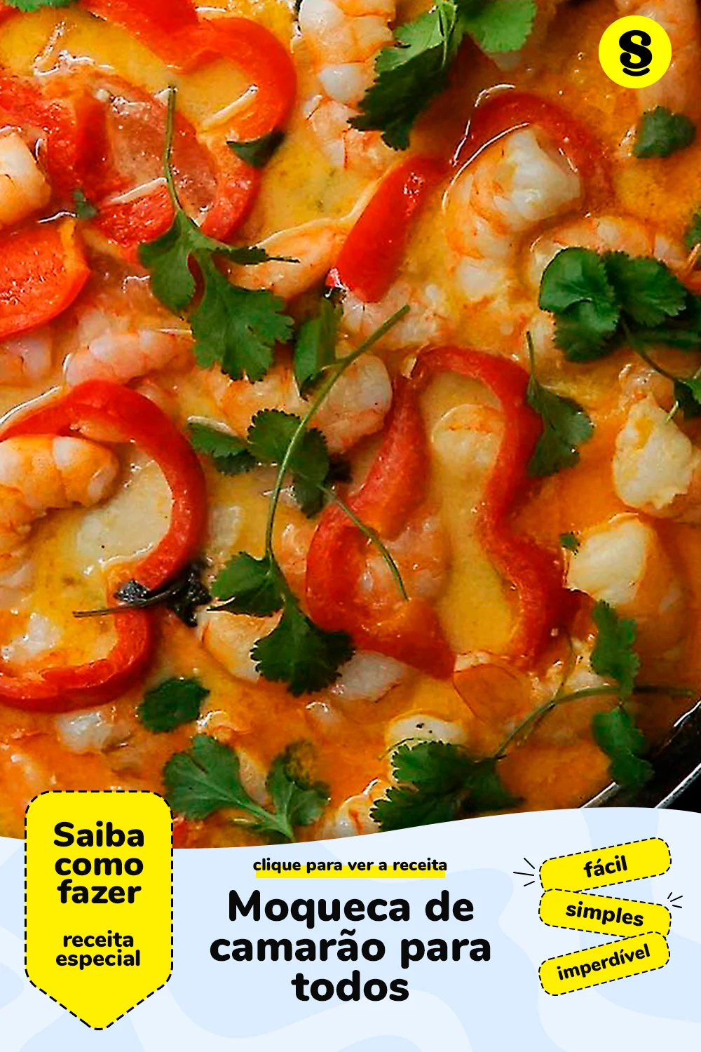 Receita de moqueca de camarão