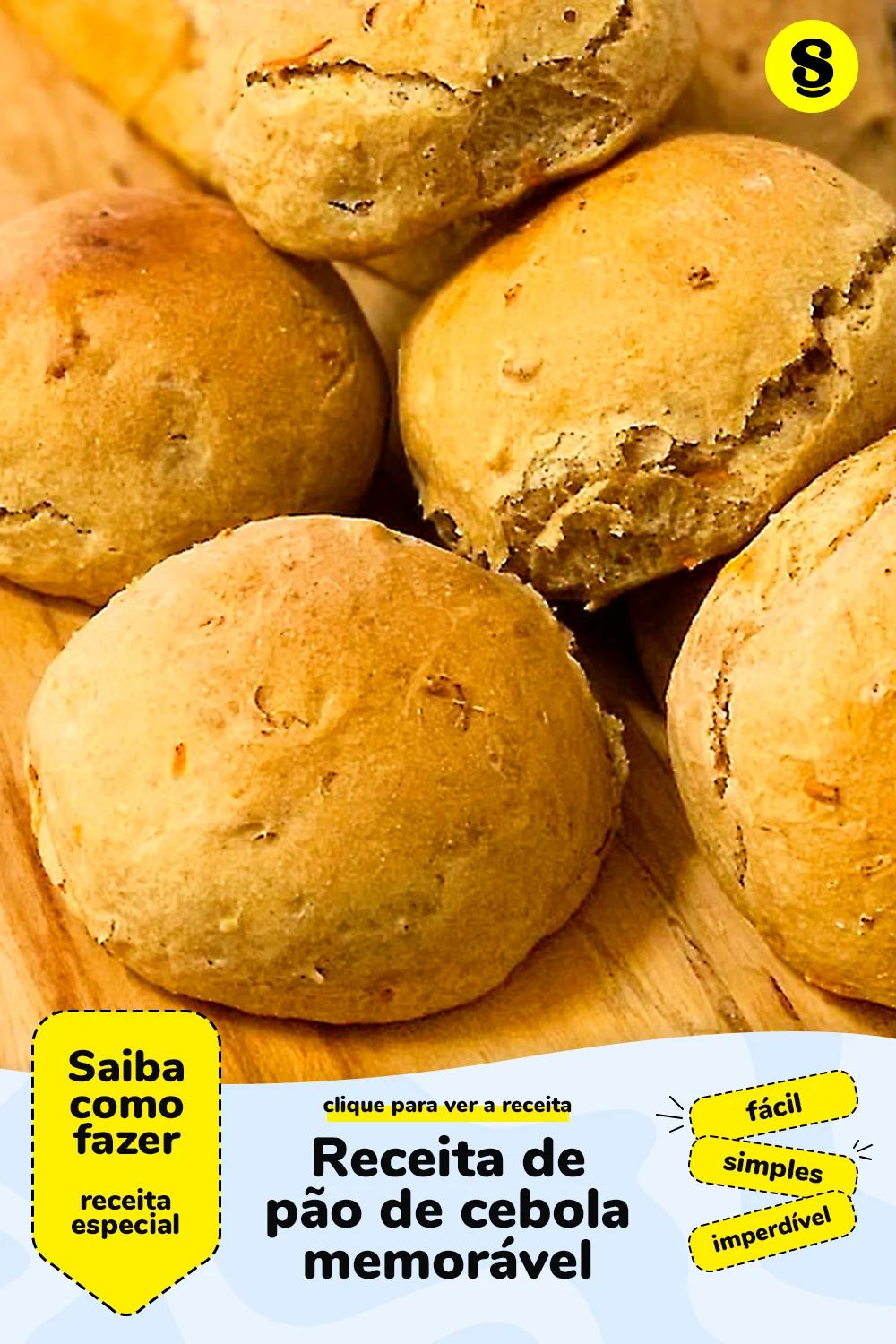 Receita de pão de cebola
