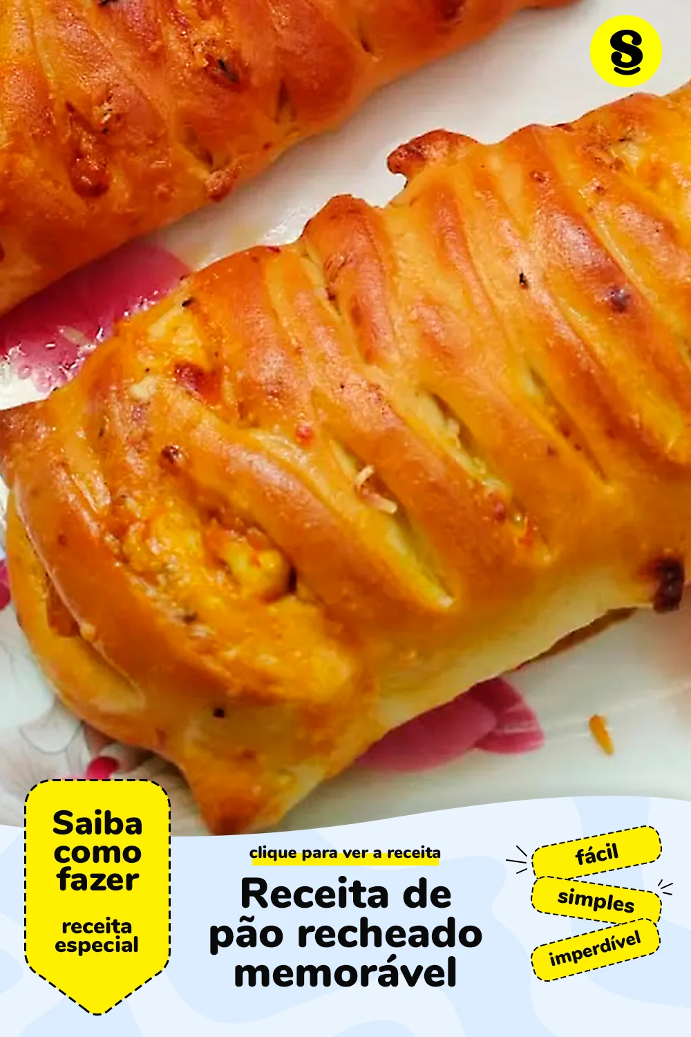 Receita de pão recheado